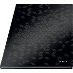 Beíró, A4, vonalas, 80 lap, keményfedeles, LEITZ "Wow", fekete