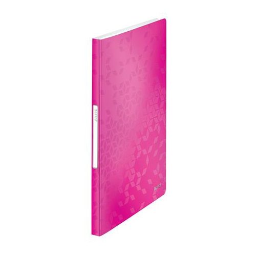Bemutatómappa, 40 zsebes, A4, LEITZ "Wow", rózsaszín