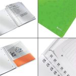 Spirálfüzet, A4, vonalas, 80 lap, LEITZ "Wow", zöld