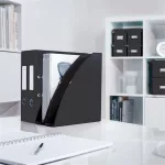Spirálfüzet, A4, kockás, 80 lap, LEITZ "Wow", fekete