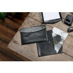 Irattartó tasak, A4, PP, patentos, LEITZ "Recycle", fekete