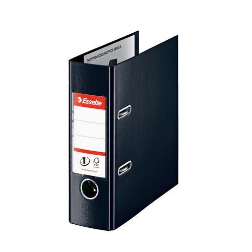 Iratrendező, 75 mm, A5, PP, ESSELTE "Standard", Vivida fekete