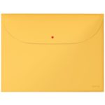 Irattartó tasak, 2 zsebes, A4, PP, pantentos, LEITZ "Cosy", melegsárga