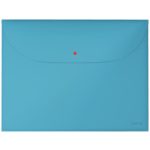 Irattartó tasak, 2 zsebes, A4, PP, pantentos, LEITZ "Cosy", nyugodtkék