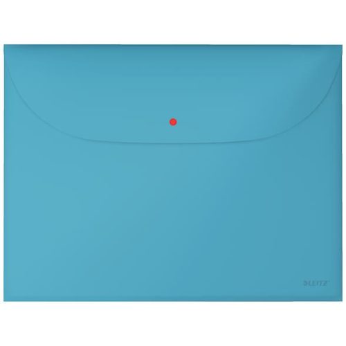 Irattartó tasak, 2 zsebes, A4, PP, pantentos, LEITZ "Cosy", nyugodtkék