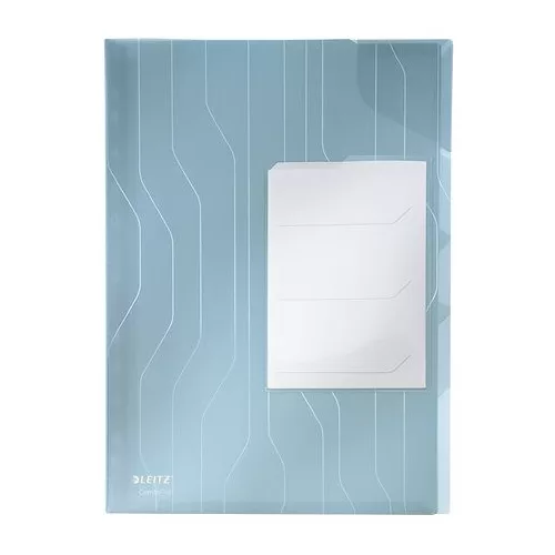 Rendszerező genotherm, lefűzhető, A4, 200 mikron, narancsos felület, LEITZ "CombiFile", kék