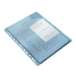 Rendszerező genotherm, lefűzhető, A4, 200 mikron, narancsos felület, LEITZ "CombiFile", kék