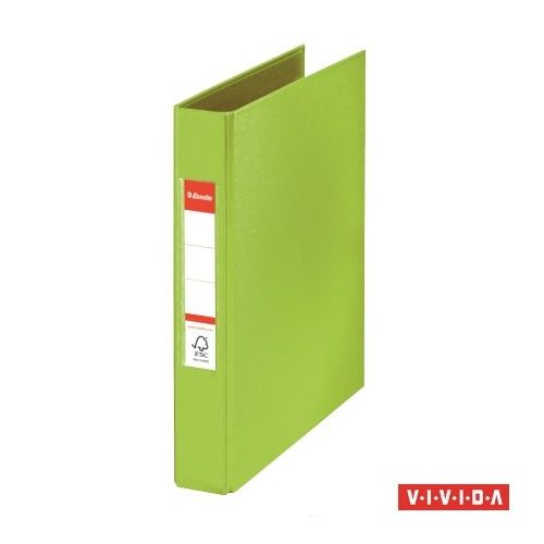 Gyűrűs könyv, 2 gyűrű, 42 mm, A5, PP, ESSELTE "Standard", Vivida zöld