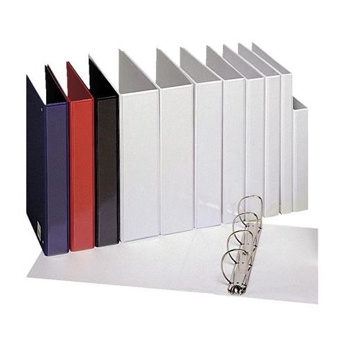 Gyűrűs könyv, panorámás, 4 gyűrű, 25 mm, A4, PP, ESSELTE, fehér