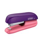 Tűzőgép, lyukasztó és kapocskiszedő szett, 10 lap, RAPID "F5 Mini", lila/barack