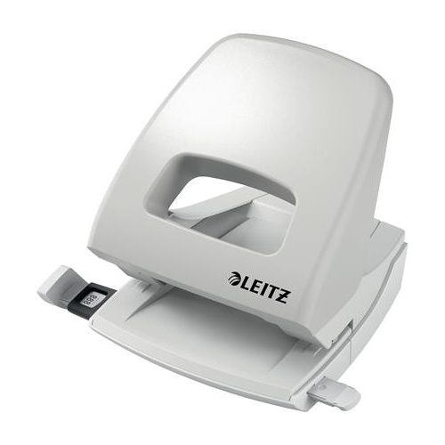 Lyukasztó, kétlyukú, 25 lap, LEITZ "Nexxt 5005", szürke