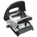 Lyukasztó, kétlyukú, 30 lap, fém, LEITZ "Nexxt Style, szaténfekete