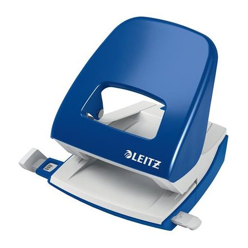 Lyukasztó, kétlyukú, 30 lap, LEITZ "Nexxt", kék