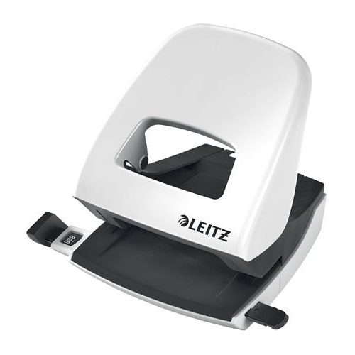 Lyukasztó, kétlyukú, 30 lap, LEITZ "Nexxt Wow", fehér