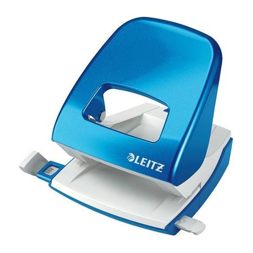 Lyukasztó, kétlyukú, 30 lap, LEITZ "Nexxt Wow", kék
