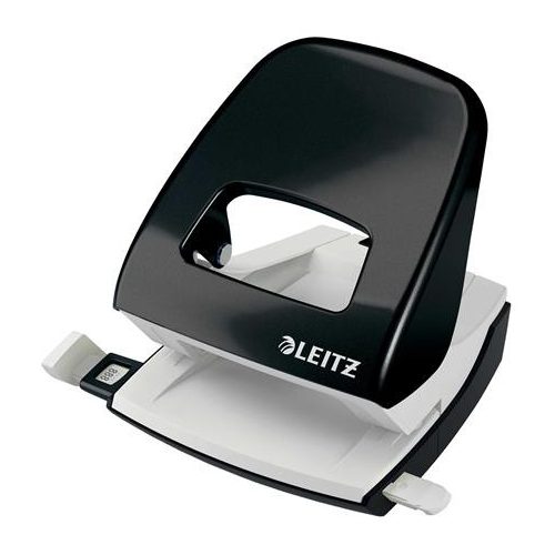 Lyukasztó, kétlyukú, 30 lap, LEITZ "Nexxt Wow", fekete