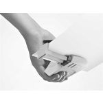 Lyukasztó, kétlyukú, 10 lap, fém, mini, LEITZ "Nexxt Wow", jégkék