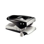 Lyukasztó, kétlyukú, 40 lap, LEITZ " Nexxt 5138", fekete