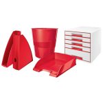 Irattálca, műanyag, LEITZ "Wow", piros