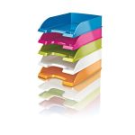 Irattálca, műanyag, LEITZ "Wow", jégkék