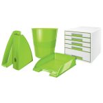 Irattálca, műanyag, LEITZ "Wow", zöld