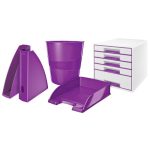 Irattálca, műanyag, LEITZ "Wow", lila