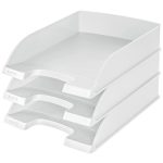 Irattálca, műanyag, LEITZ "Plus", fehér