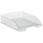 Irattálca, műanyag, LEITZ "Plus", áttetsző fehér
