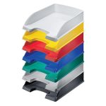 Irattálca, műanyag, LEITZ "Plus", áttetsző fehér