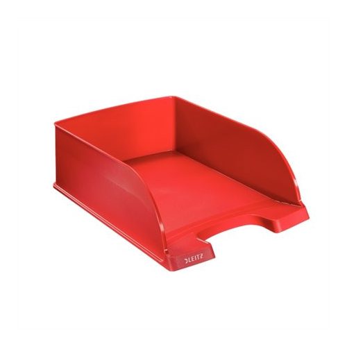 Irattálca, műanyag, LEITZ "Plus Jumbo", piros