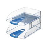 Irattálca magasító, LEITZ "Plus", füstszínű