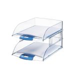 Irattálca magasító, LEITZ "Plus", füstszínű