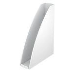 Iratpapucs, műanyag, 60 mm, elöl nyitott, LEITZ "Wow" fehér