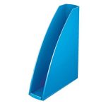 Iratpapucs, műanyag, 60 mm, elöl nyitott, LEITZ "Wow", kék