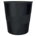 Papírkosár, 15 liter, LEITZ "Recycle", fekete