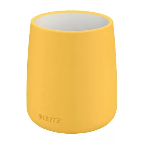 Írószertartó, kerámia, LEITZ "Cosy", melegsárga
