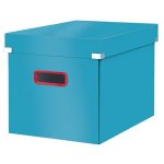 Doboz, kocka, L méret, LEITZ "Cosy Click&Store", nyugodtkék