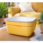 Irattároló, műanyag, 2 fiókos, LEITZ "Cosy", melegsárga