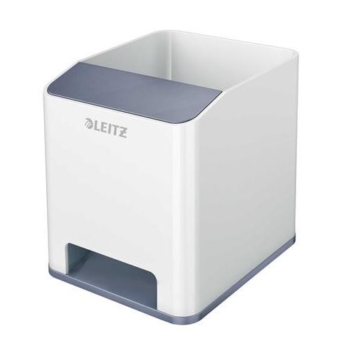 Írószertartó, kettős színhatású, LEITZ "Wow", fehér