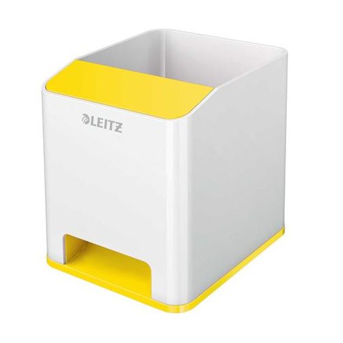 Írószertartó, kettős színhatású, LEITZ "Wow", sárga