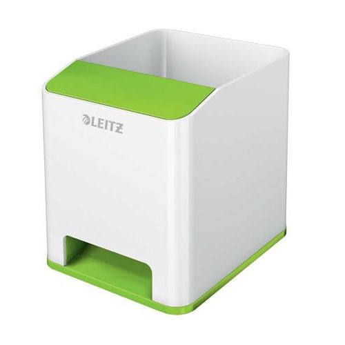 Írószertartó, kettős színhatású, LEITZ "Wow", zöld