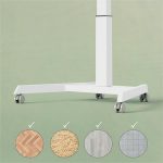 Alkatrész, görgős kerék, ülő/álló asztalhoz, LEITZ "Ergo"