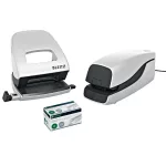 Tűzőgép, elektromos, 24/6, 20 lap, LEITZ "Nexxt 5533", fehér