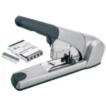 Tűzőgép, nagyteljesítményű, 23/15 XL, 120 lap, lapos tűzés, LEITZ "5553", ezüst