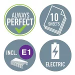 Tűzőgép, elektromos, No.10, 10 lap, LEITZ "Wow", sárga