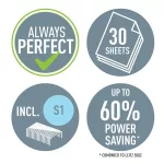 Tűzőgép, 26/6, 30 lap, LEITZ "Nexxt Softpress", fekete