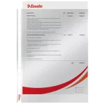 Genotherm, lefűzhető, A4, 75 mikron, víztiszta felület, ESSELTE "Luxus"