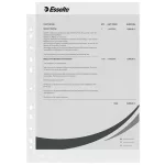 Genotherm, lefűzhető, A4, 43 mikron, narancsos felület, ESSELTE "Standard"