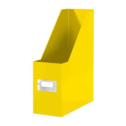 Iratpapucs, PP/karton, 95 mm, LEITZ "Click&Store", sárga