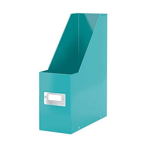 Iratpapucs, PP/karton, 95 mm, LEITZ "Click&Store", jégkék